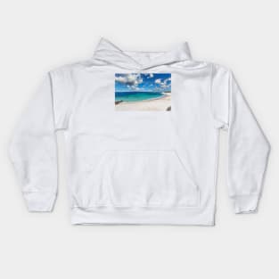 Kastraki beach of Naxos island in Cyclades, Greece Kids Hoodie